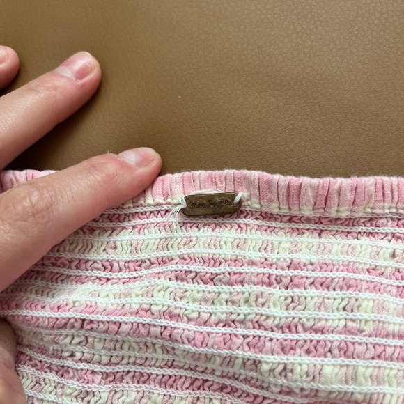 Free People pink gingham print - Picture 2 of 2